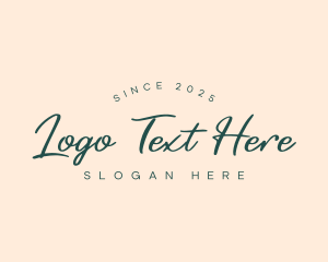 Handwritten Brand Signature Logo