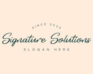 Handwritten Brand Signature logo
