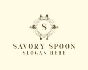 Cutlery Fine Dining logo design