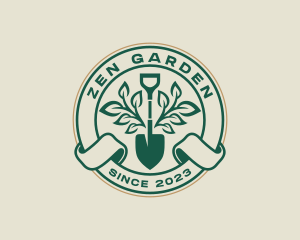 Gardening Plant Shovel logo design