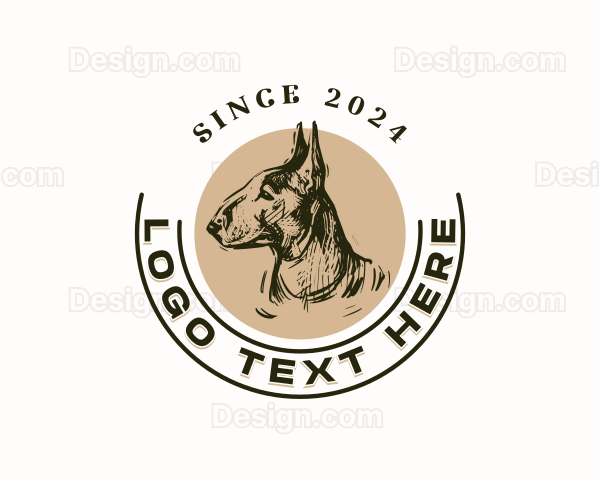 Bull Terrier Pet Logo