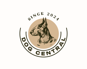 Bull Terrier Pet logo design