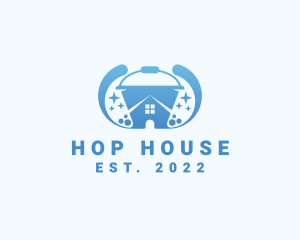 House Cleaning Bucket logo design