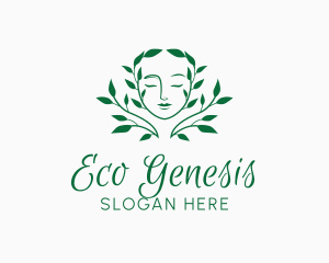 Woman Nature Beauty logo design