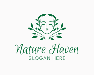 Woman Nature Beauty logo design