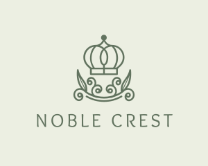 Green Wreath Crown logo