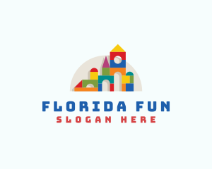 Children Toy Blocks logo design