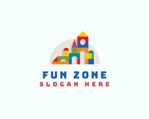 Children Toy Blocks logo design