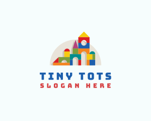 Children Toy Blocks logo design