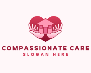 Home Care Heart logo design