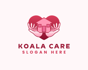 Home Care Heart logo design