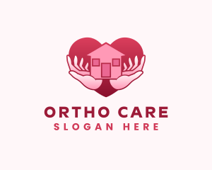 Home Care Heart logo design