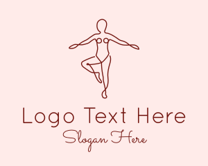 Female Body Doodle  Logo