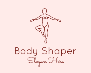 Female Body Doodle  logo design