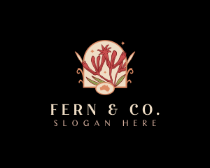 Australia Botanical Fern logo design