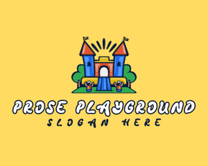 Bouncy Castle Playground logo design