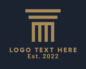 Greek Architecture Pillar logo