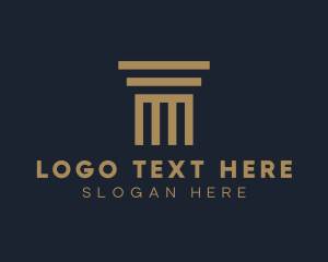 Greek Architecture Pillar logo