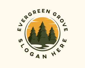 Pine Tree Forest logo design