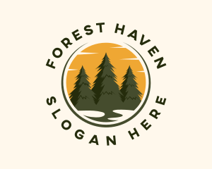 Pine Tree Forest logo design