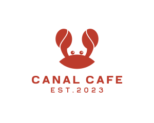 Coffee Seafood Crab Cafe  logo design