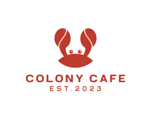 Coffee Seafood Crab Cafe  logo design