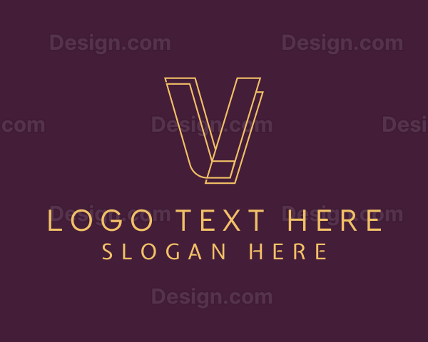 Stylish Boutique Letter V Logo