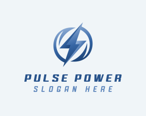 Power Lightning Energy  logo design