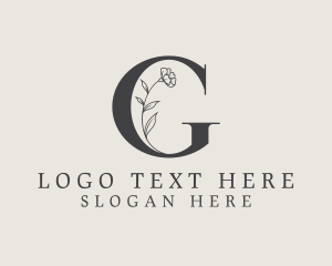 Elegant Floral Garden Letter G logo