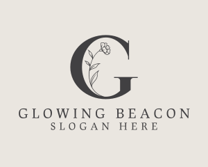 Elegant Floral Garden Letter G logo design