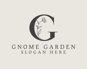 Elegant Floral Garden Letter G logo design