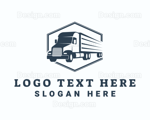 Transport Trailer Truck Logo