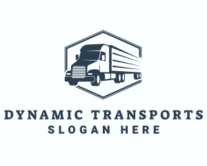 Transport Trailer Truck logo design