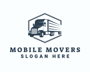 Transport Trailer Truck logo design