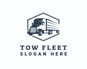 Transport Trailer Truck logo design