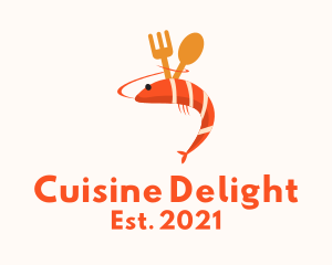 Seafood Shrimp Cuisine logo design