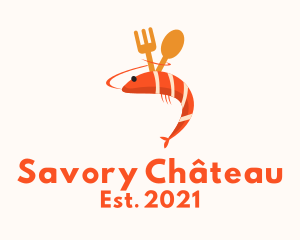 Seafood Shrimp Cuisine logo design