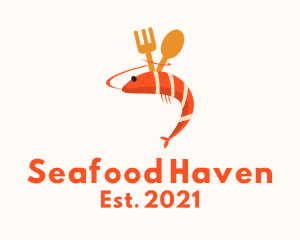 Seafood Shrimp Cuisine logo design