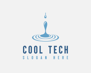 Cool Water Drop logo design