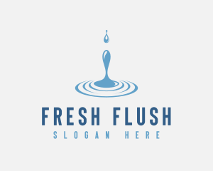 Cool Water Drop logo design