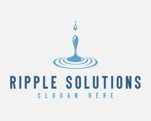 Cool Water Drop logo