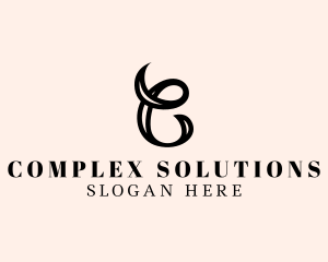 Fancy Script Business logo design