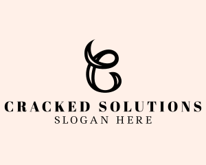 Fancy Script Business logo design