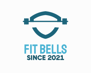 Weights Fitness Training Gym Shield logo design