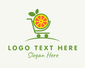 Orange Grocery Cart logo