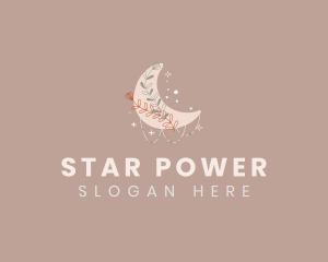 Boho Moon Flower Boutique logo design