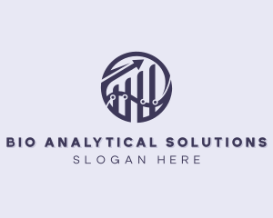 Financial Analytics Graph logo design