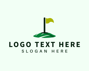 Country Club Golf Flag logo