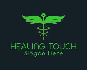 Medical Acupuncture Wings logo design