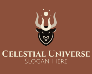 Celestial Taurus Bust logo